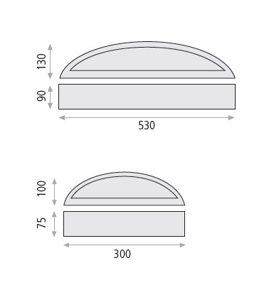 Nástěnné designové led svítidlo - Alba